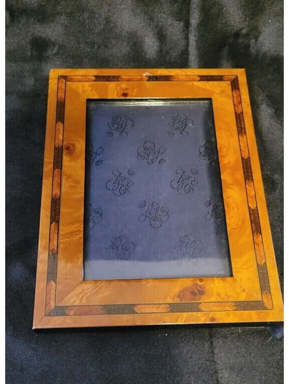 Venice Simplon Orient Express Luxury Inlaid Walnut Wood Photo Frame